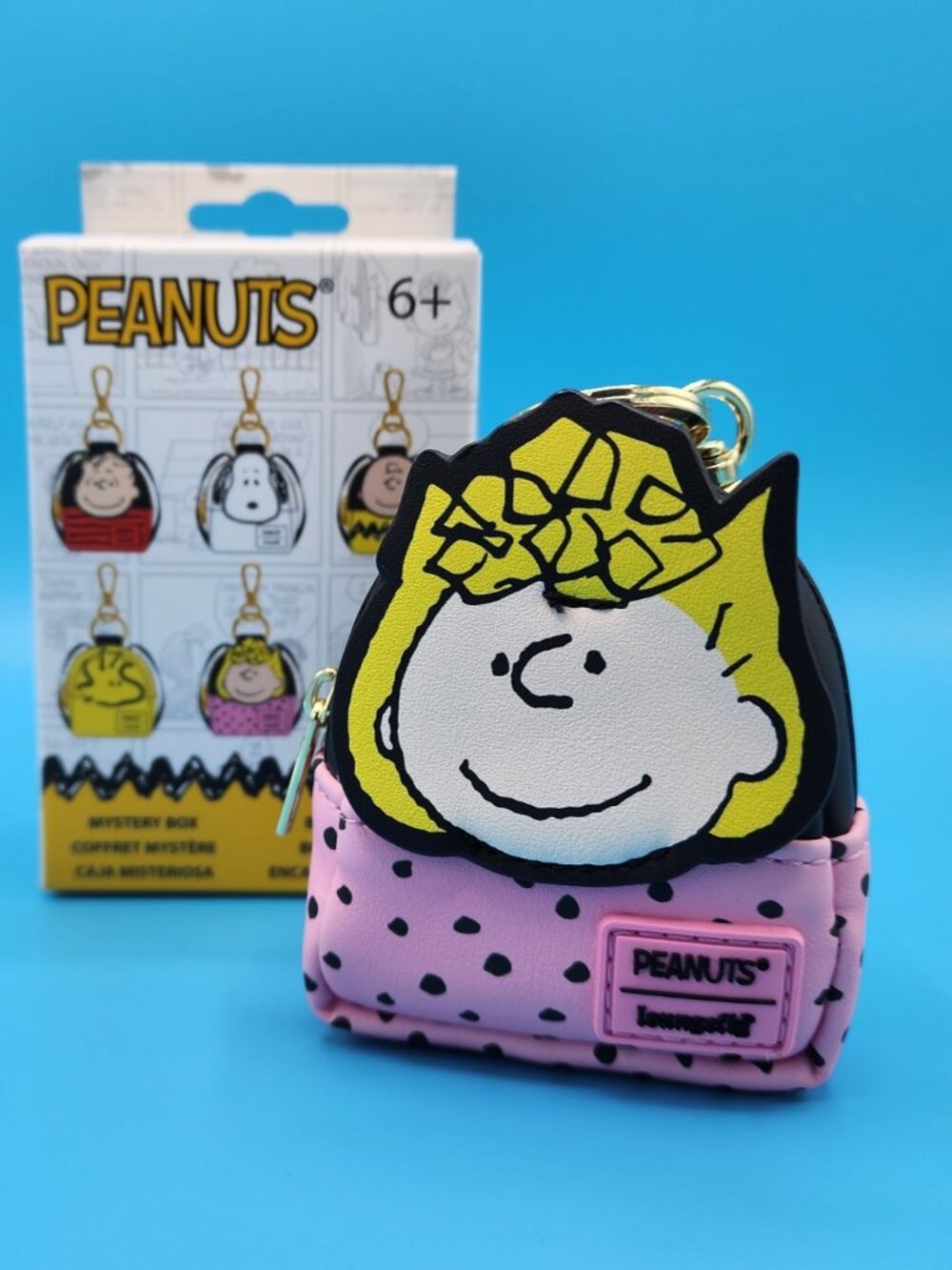Loungefly Peanuts Gang Cosplay Mystery Mini Backpack Keychain Charm Sally NEW